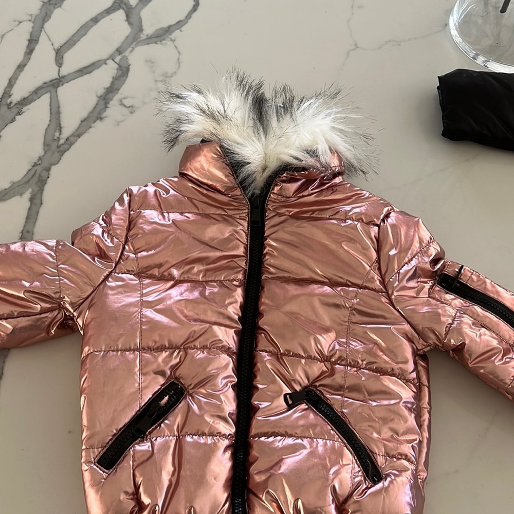 Brand new adorable urban republic girls metallic pink jacket no tags size 4t